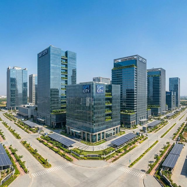 GIFT City Skyline - India's International Financial Services Centre